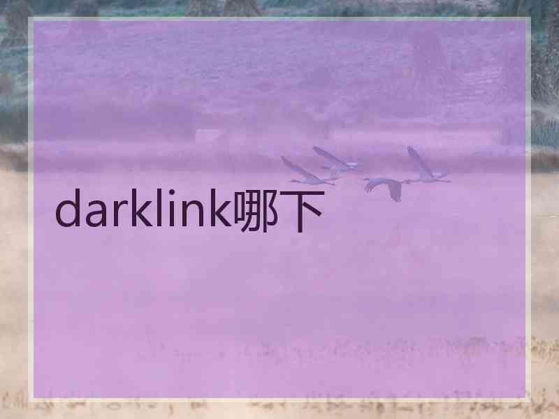 darklink哪下