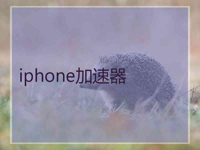 iphone加速器